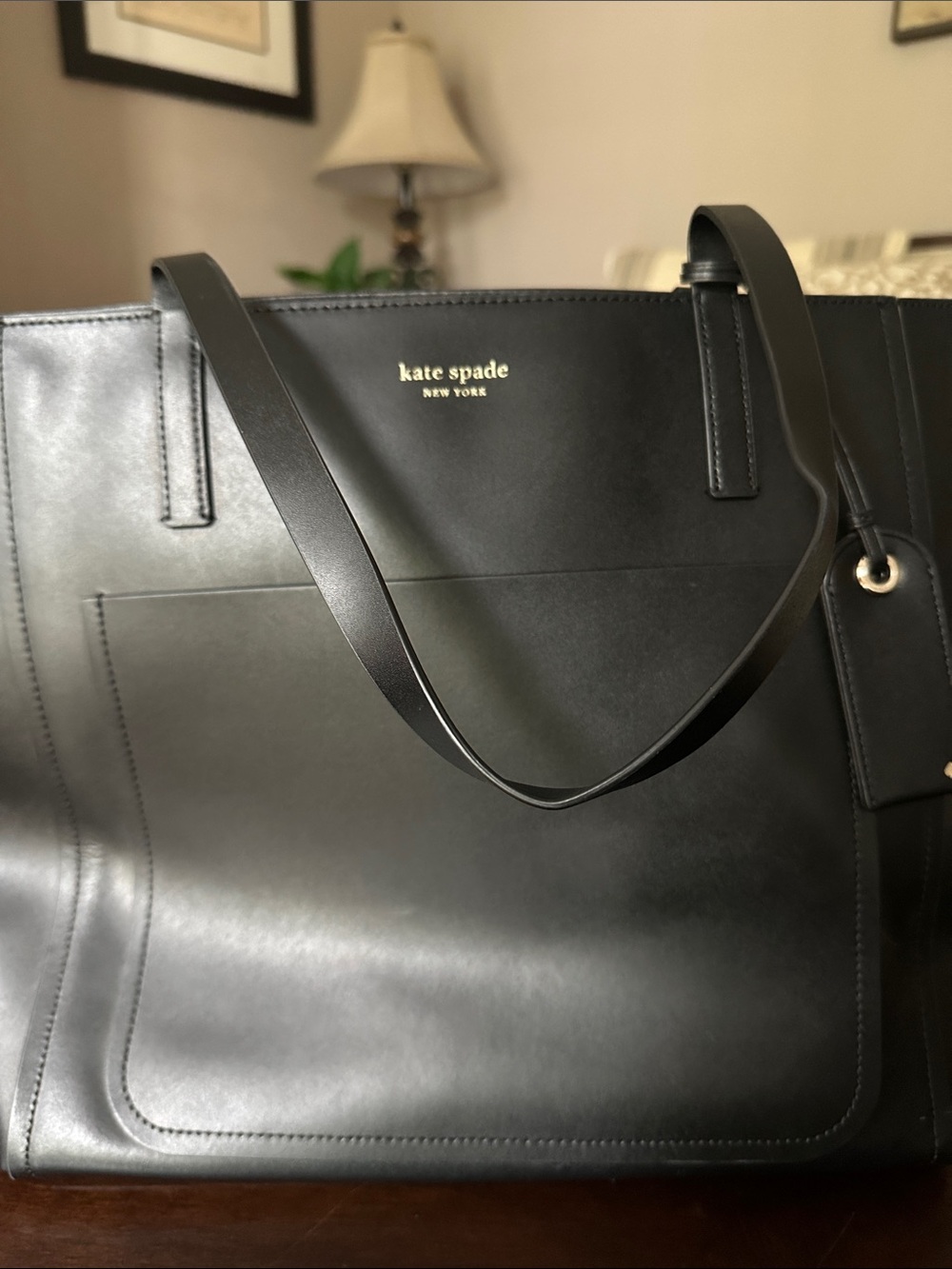 kate spade Black Leather Tote - Picture 4 of 6